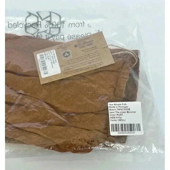 NWT The Simple Folk The Linen Bloomer Rust Kid 9/10 - Picture 4 of 6